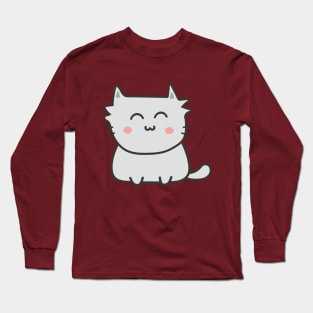 Cute Animated Cat Long Sleeve T-Shirt